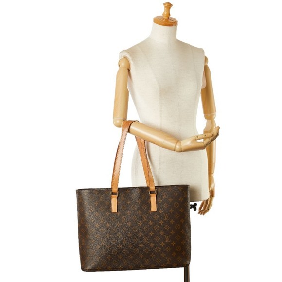 Louis Vuitton Monogram Luco Tote Bag Shoulder M51155 Brown PVC Leather Women'... - Picture 12 of 12